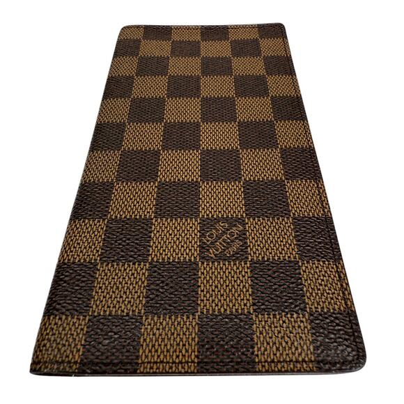 Louis Vuitton Damier Ebene Checkbook Wallet 1896-1996 Edition Centenaire Auth - Picture 12 of 12